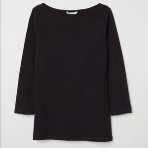 H&M Fitted Boat Neck Top